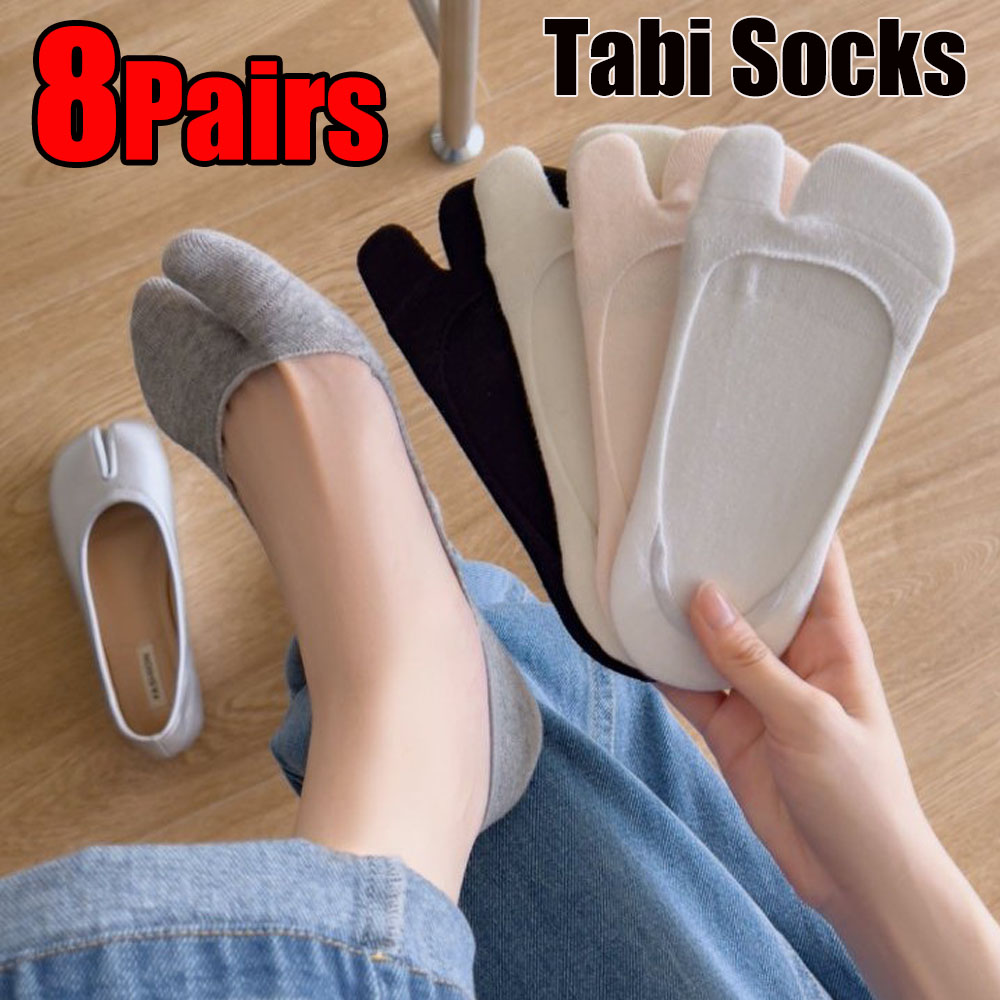 No Show Sock Women - Women Cotton Tabi Socks Two Finger