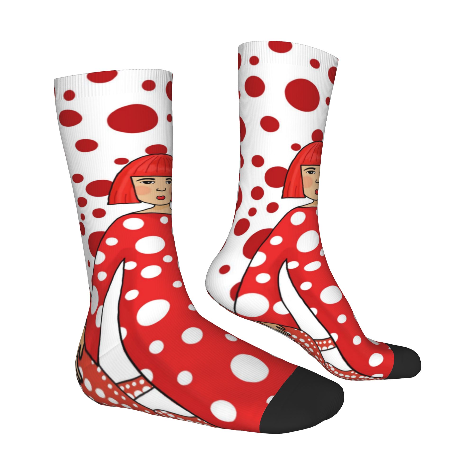 Custom Yayoi Kusama  Men Women - Dress Sock Men ulasan dan harga
