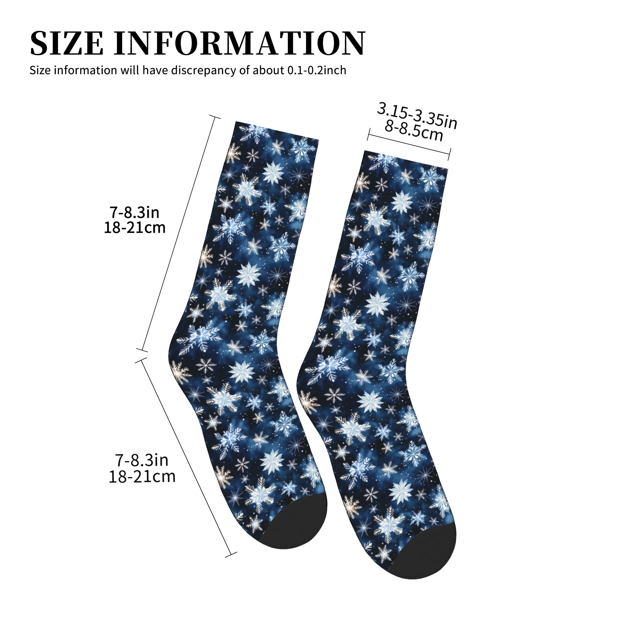 Navy Blue Snowflake Pattern Me - Dress Sock Men ulasan dan harga