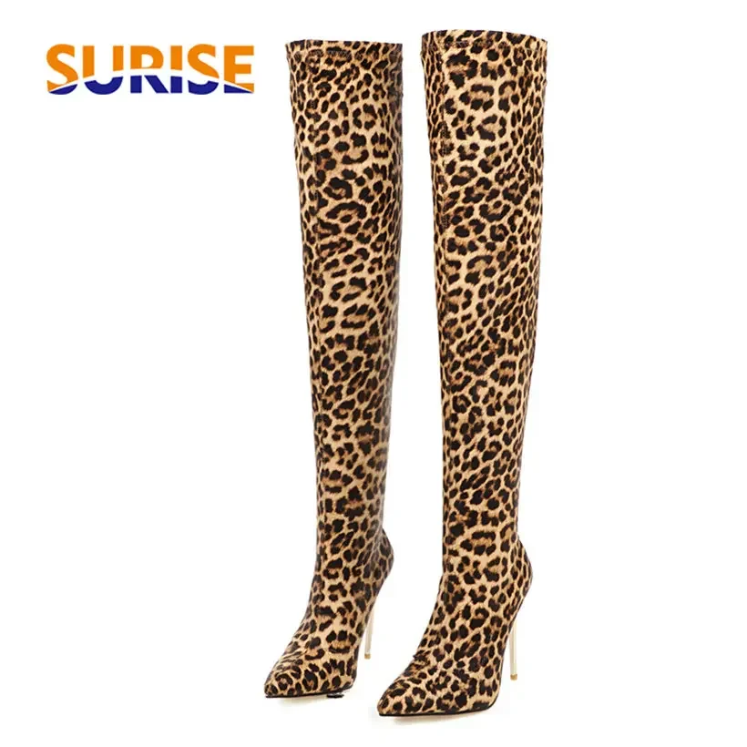 Plus Size Stretch Leopard Over - No Show Sock Women ulasan dan harga