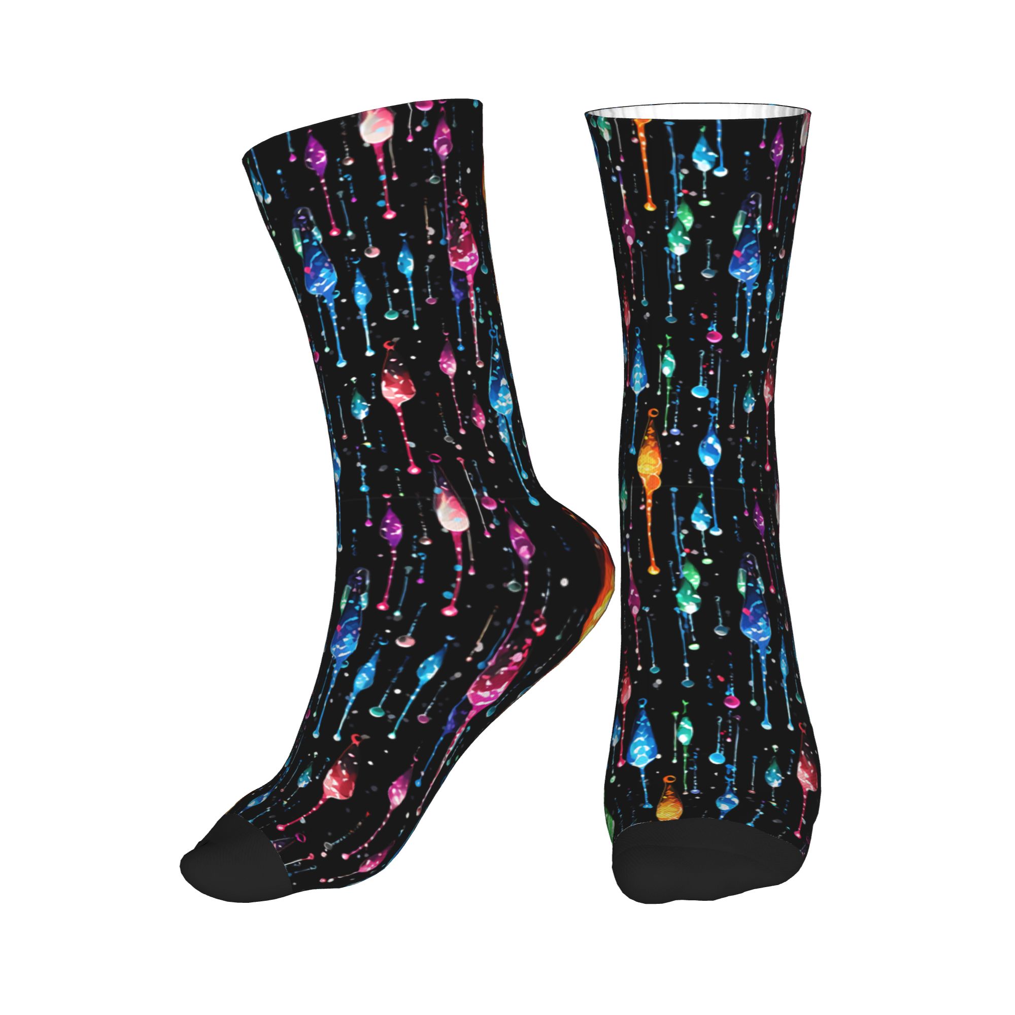 Dripping Rainbow Liquid Patter - Dress Sock Men ulasan dan harga