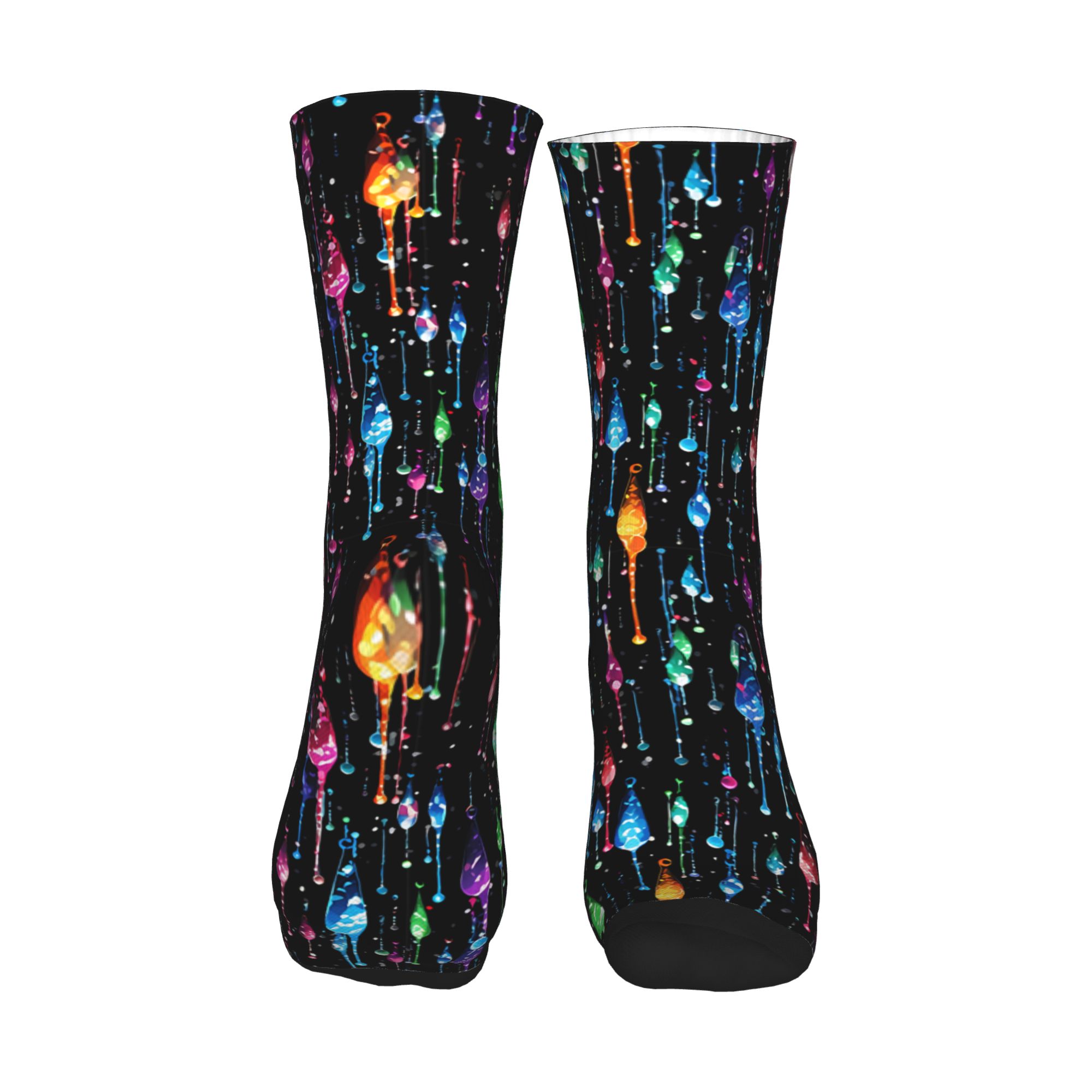 Dripping Rainbow Liquid Patter - Dress Sock Men ulasan dan harga
